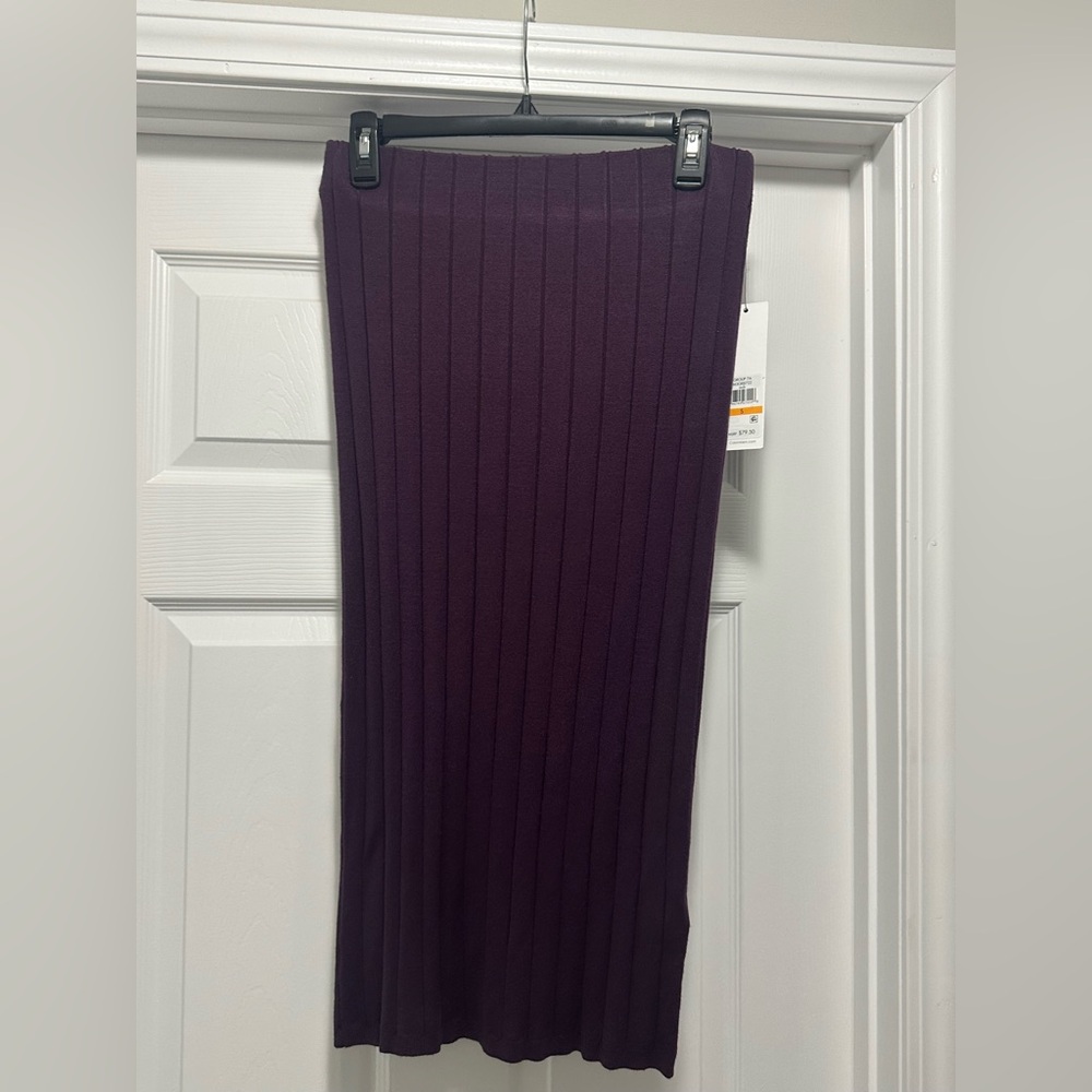 NWT Calvin Klein Deep Purple Pencil Skirt